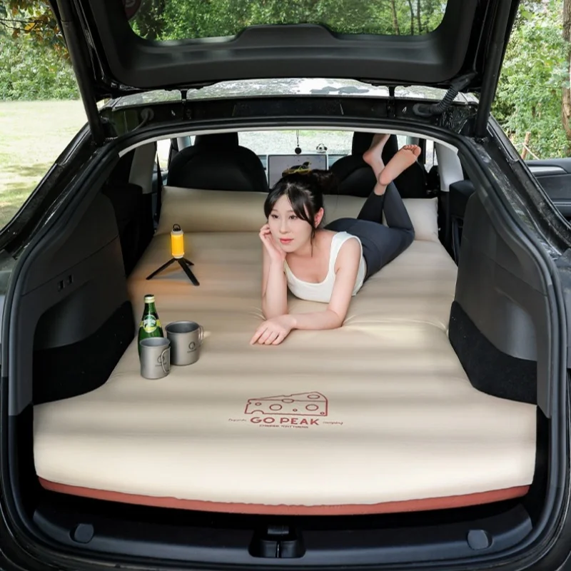 Para Tesla modelo Y colchón para acampar al aire libre autoconducción equipo de viaje suministros coche cama de aire para dormir estera para dormir nuevo