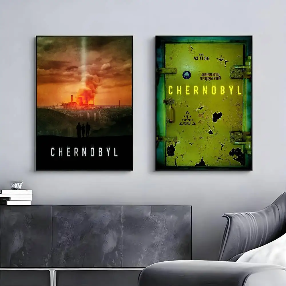 مسلسل تلفزيوني تشيرنوبيل ملصق معرض يطبع ذاتية اللصق ديكور المنزل الديكور صور مطبوعة للحوائط ملصق غرفة المعيشة