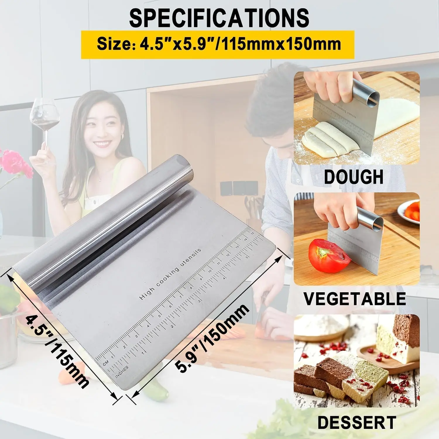 50KG/110LB 상업용 반죽 믹서 기계, 110V 3000W 전기 반죽 반죽 기계, 회전식 그릇 포함, 빵집 피자 가게용