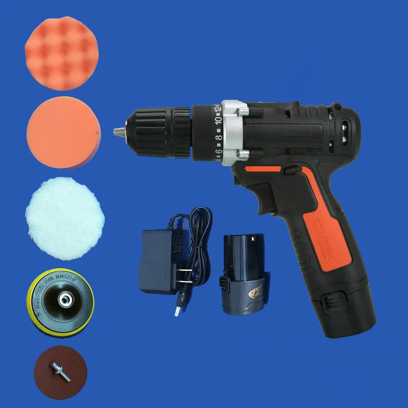 

12V Wireless Car Polisher Electric Screwdriver Drill Cordless Power Grinder Polishing Machine Grinding Sanding Tool