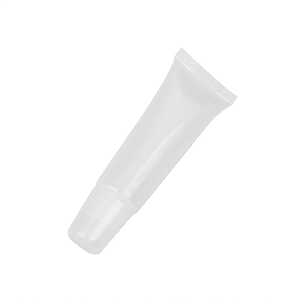 

80 pcs Lip Balm Tube 10G Transparent Squeeze Bottle Travel Dispenser Portable Empty Subpackaging Container Reusable