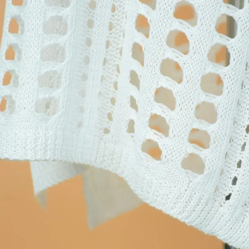 

X9FF Пляжная одежда без рукавов с V-образным вырезом, туника, ажурная пляжная одежда, шаль, накидки, отпуск