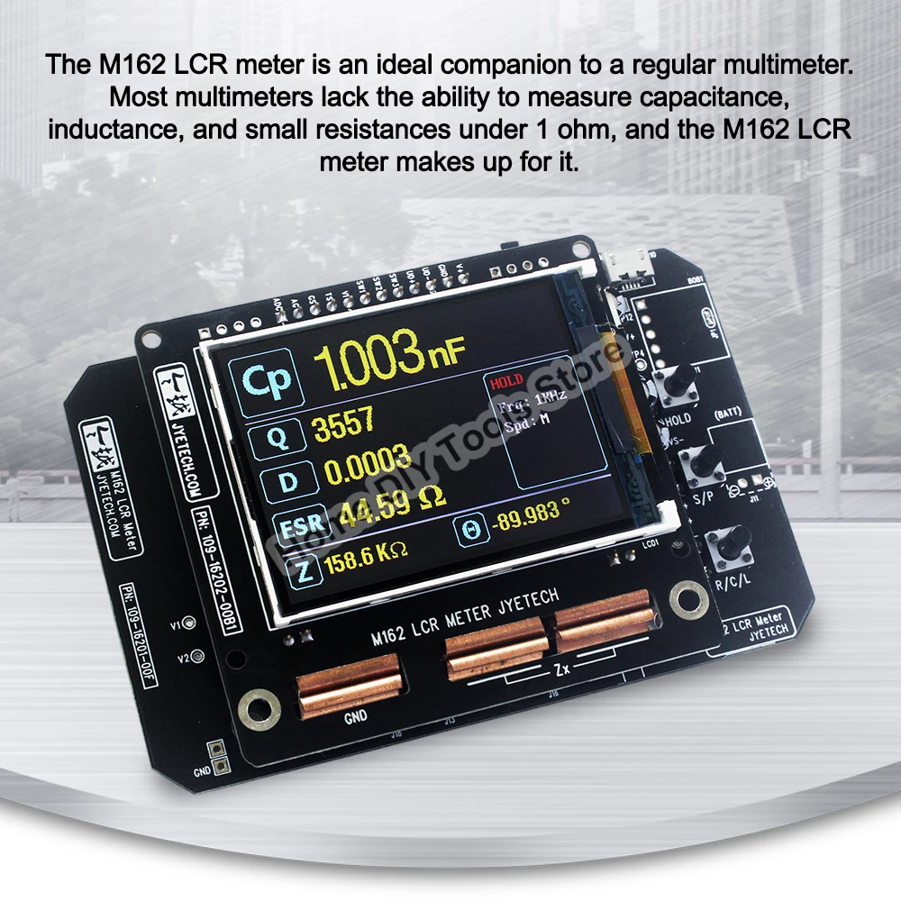 Imagem -02 - Conjunto M162 Lcr Medidor Faça Você Mesmo Kit Portátil Capacitância Tester Multifunções Indutor Capacitor Resistência Detector 1