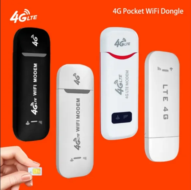 

4G Wireless LTE WiFi Router 4G SIM Card Portable 150Mbps USB Modem Pocket Hotspot Dongle Mobile Broadband for Home Office WiFi