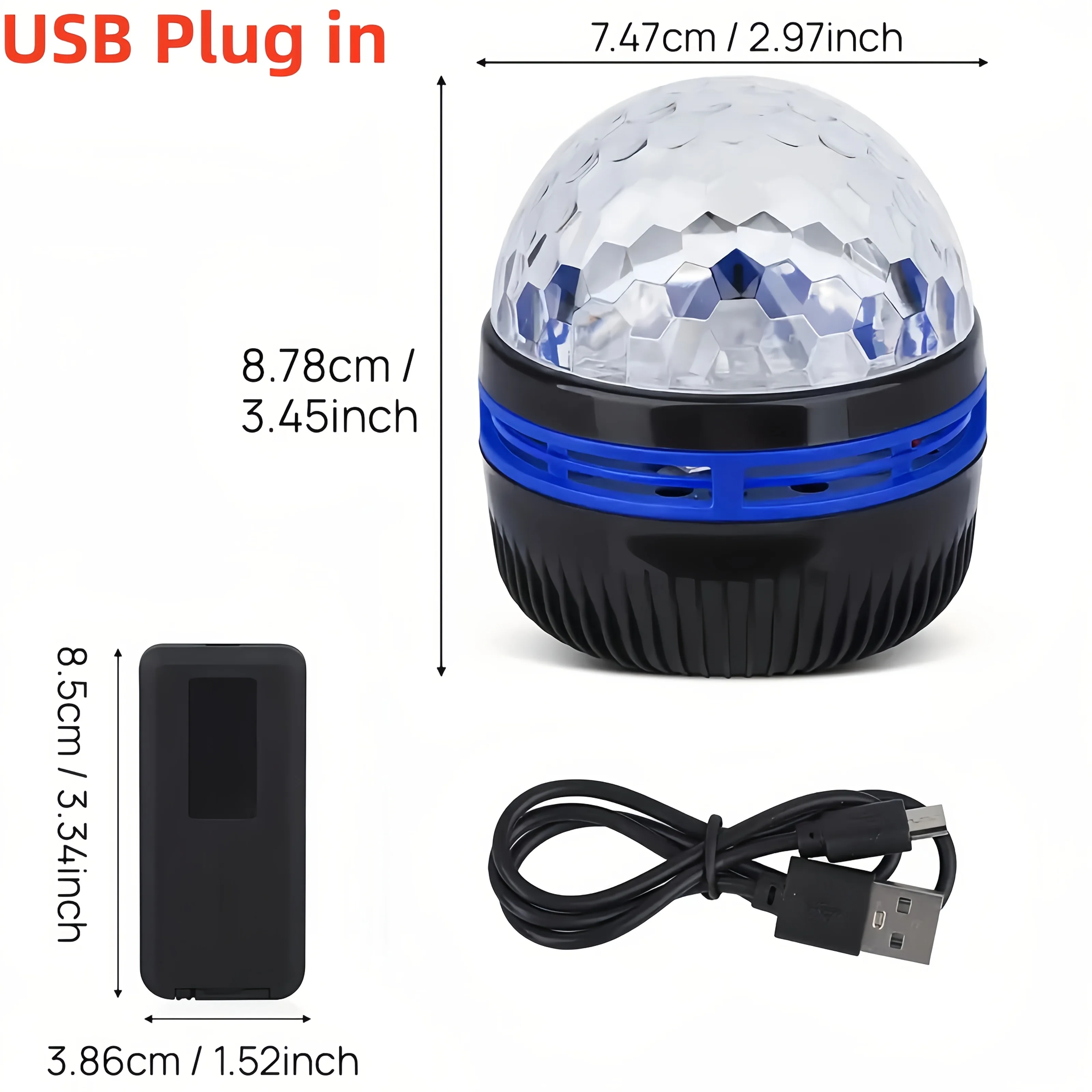 1pc Ocean Wave Projector,With 7-Colors Patterns & Remote Control,USb Powered For Bedroom Home Theater, Ceiling, Room Decor
