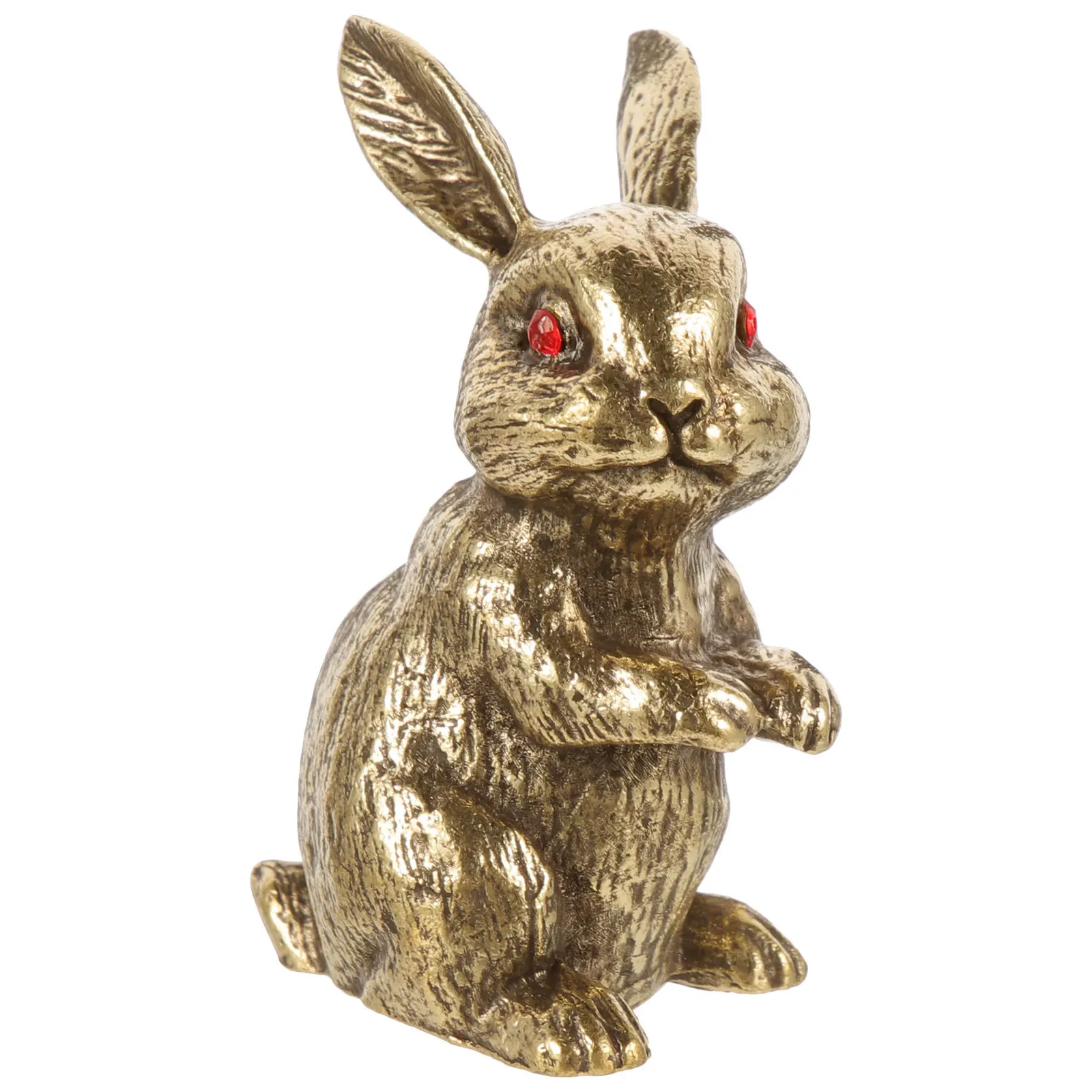 

Brass Rabbit Ornament Bunny Vintage Statue Decoration Exquisite Statues Small Figurines