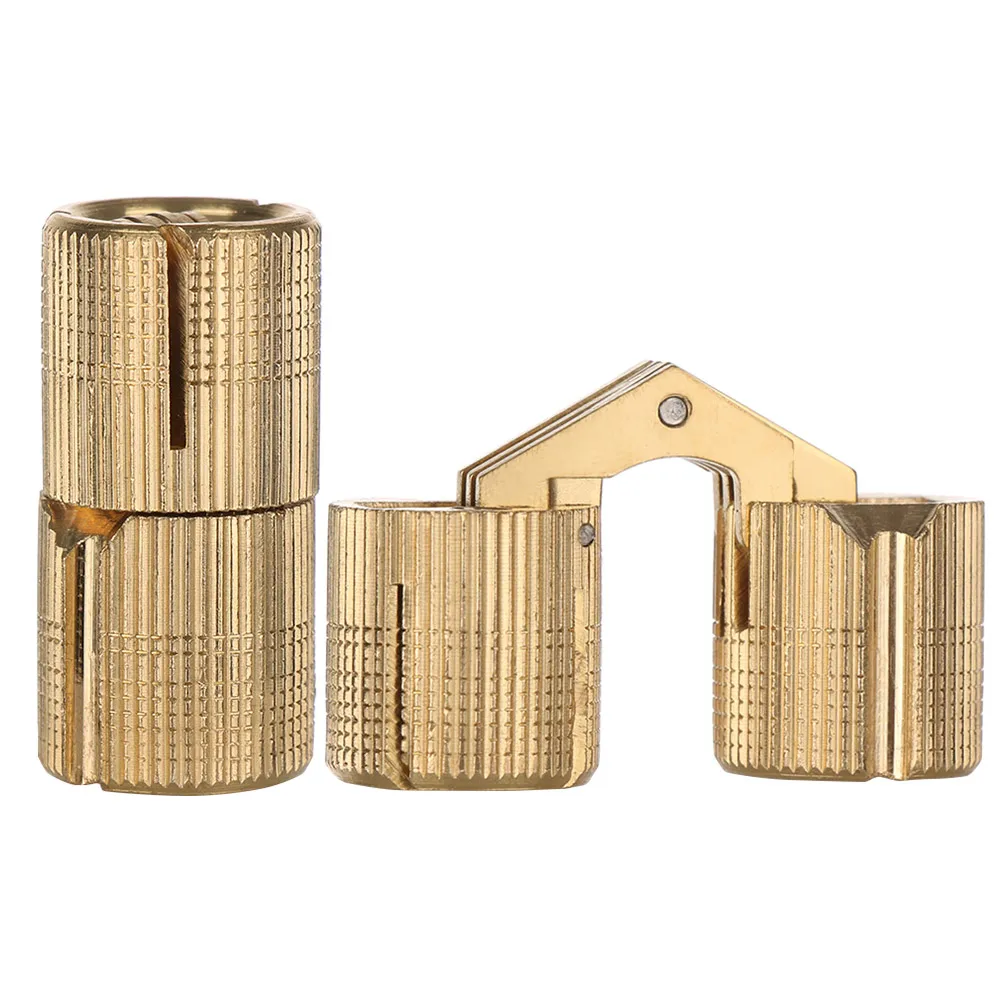 

1pc Hardware Invisible Door Brass Hinges Cylindrical Furniture Hinges