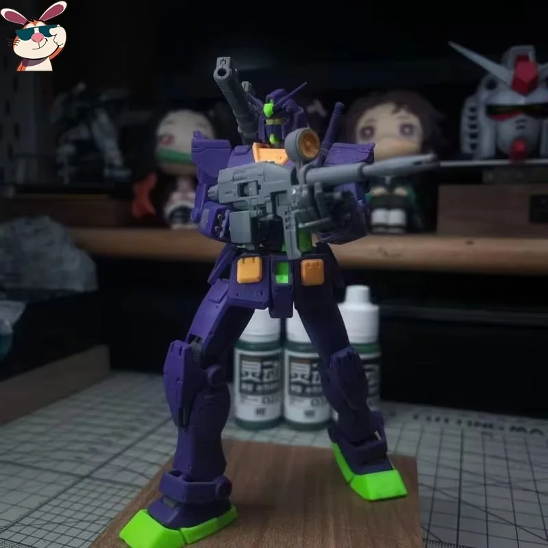 ガンソ元祖エヴァカラーアクションフィギュアダブルキャノン6フェイスマスクメカ組み立てモデルキットデスクトップ装飾男の子のおもちゃギフト