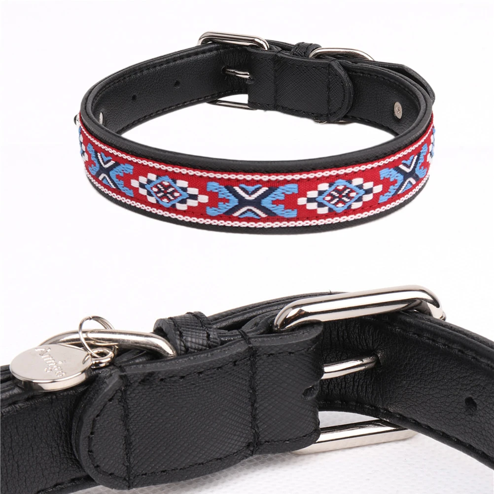 

1Pcs Adjustable Pet Collar 2.0x50cm Strong Wear-Resistant Dog Puppy Collar Comfortable Fit Cow Collars