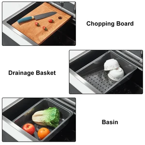 Küchenkaskade in Edelstahl, digitales Display, großes Waschbecken, Wasserglasreinigung, Kranwaschanlage 10 Hauptverkaufsspülengerichte - №4