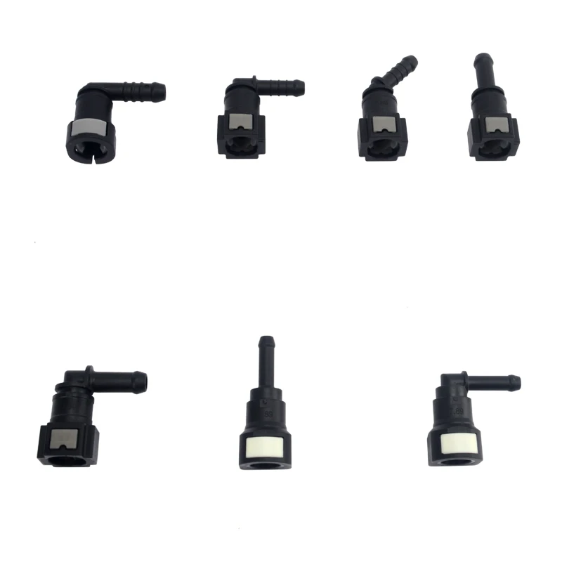 7.89mm ID 5.5 6 7.5 Car Fuel Line Coupler Hose Quick Connect Rubber Nylon Oil Pipe Adapter Disconnect Release Female Connector
