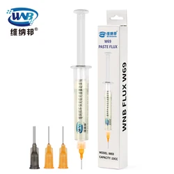 WNB W69 10ml Transparent Solder Flux Lead-free Halogen-free Environmentally Friendly No Clean Solder Paste for PCB Board Repair