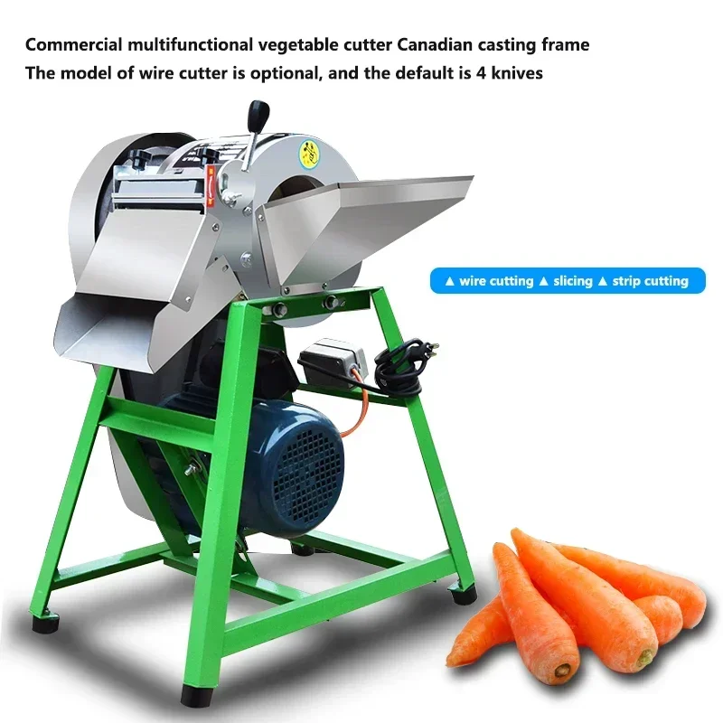 Gran oferta, rebanador eléctrico de 300 kg/h, máquina trituradora de patatas, rábano, jengibre, espino, rebanador eléctrico de verduras