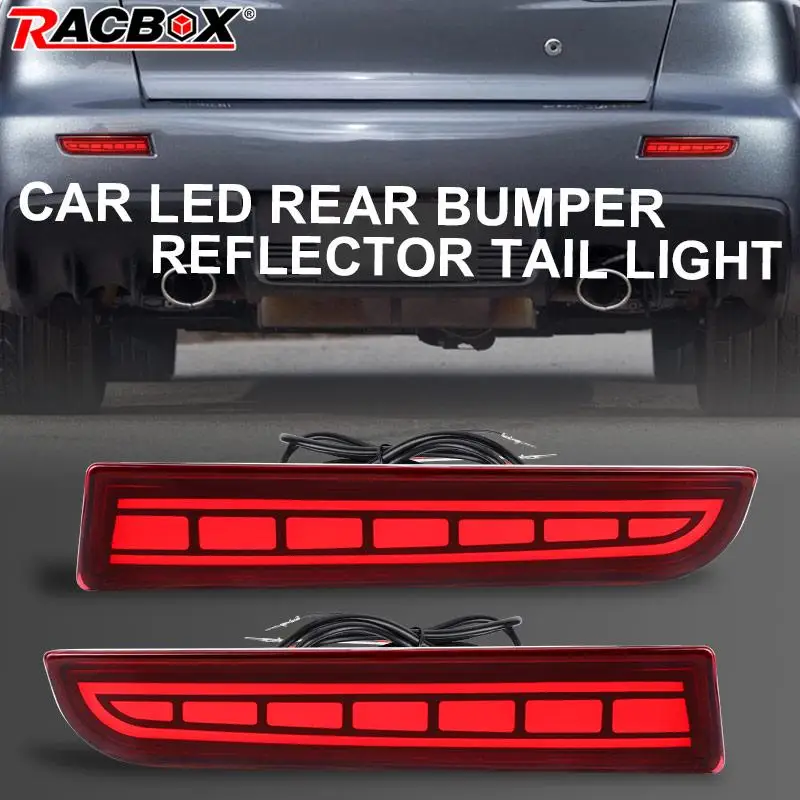 For Mitsubishi Lancer Evolution X Outlander 2008~2017 Rear Bumper Reflector Tail Brake Light Fog Running Turn Stop Signal Lamp