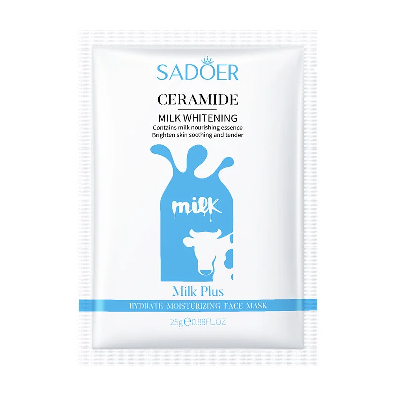 10 قطعة الحليب تبييض قناع الوجه ترطيب مغذي مكافحة الشيخوخة المضادة للتجاعيد العناية بالبشرة أقنعة الوجه ورقة قناع العناية بالبشرة