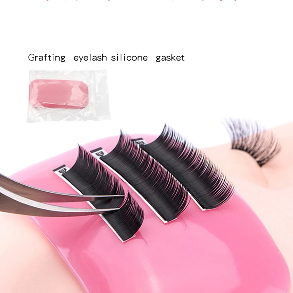 

Pink Reusable Silicone Lash Pad For Eyelash Extension Grafting Tool Eyelash Extension Supplies Beauty Salon Use Lash Adhesive