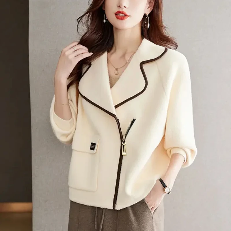 

Spring Autumn Outerwear Fashion 2025 Female Tweed Coats and Jackets In Promotion Outdoor On Sale Women's Wool & Blend Blazers