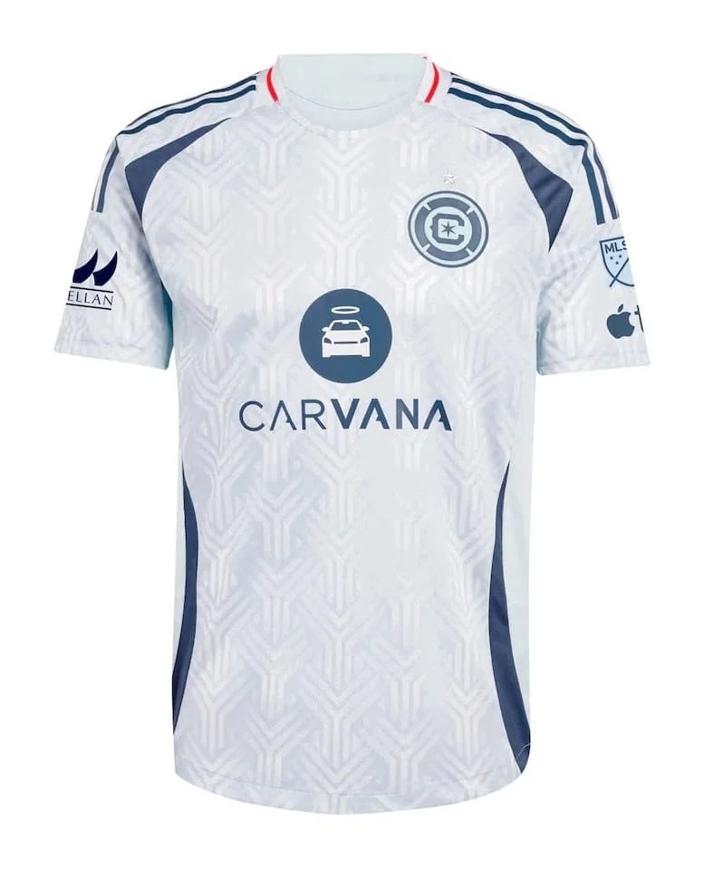 26‑27 Chicago Fire Home Soccer Jersey Men Short Sleeve Quick‑Dry Football Fan Version Sport Uniform Moto