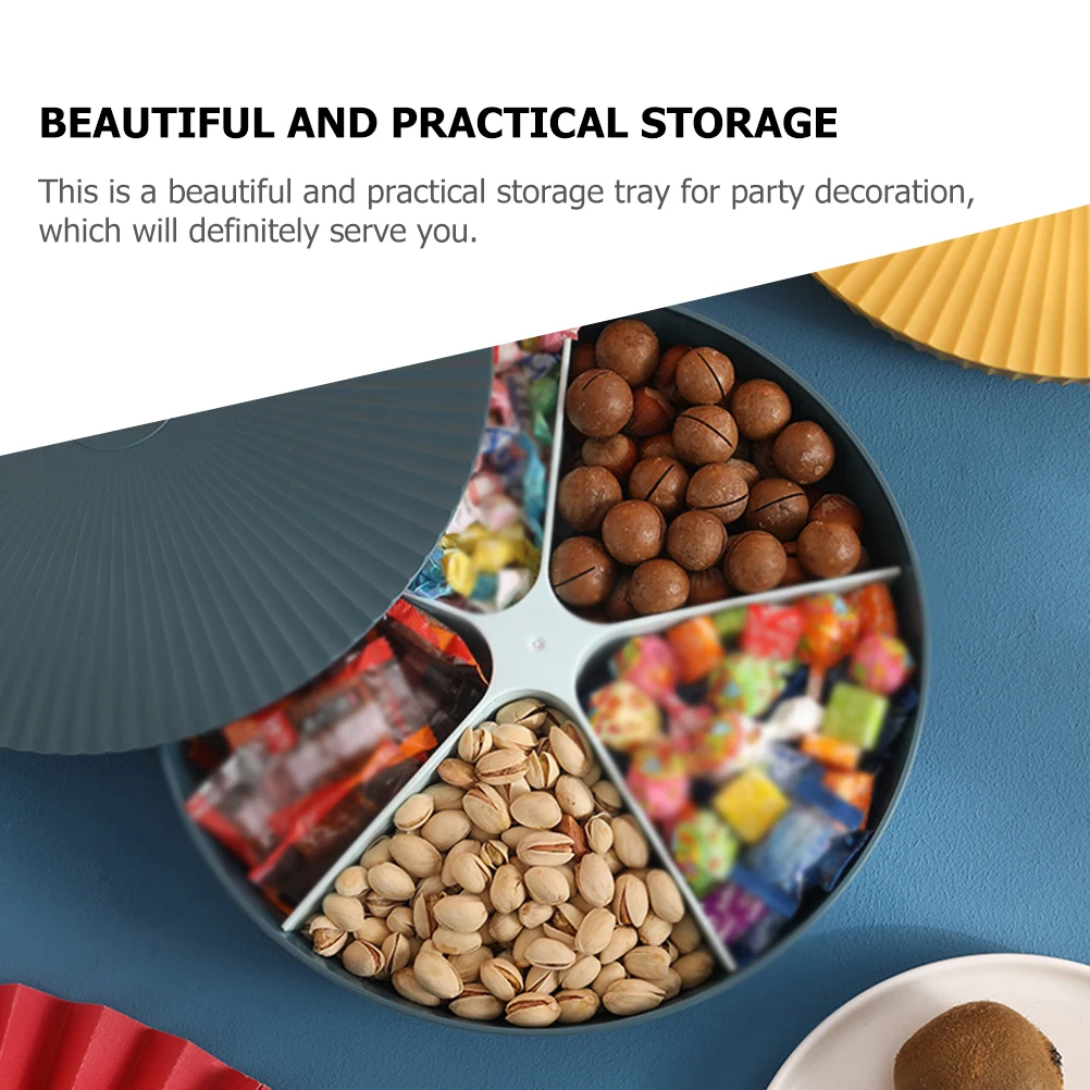 

1 Set Colorful Snack Storage Tray Party Dessert Plate Decorative Food Holder Tableware Serving Set For Holiday Home