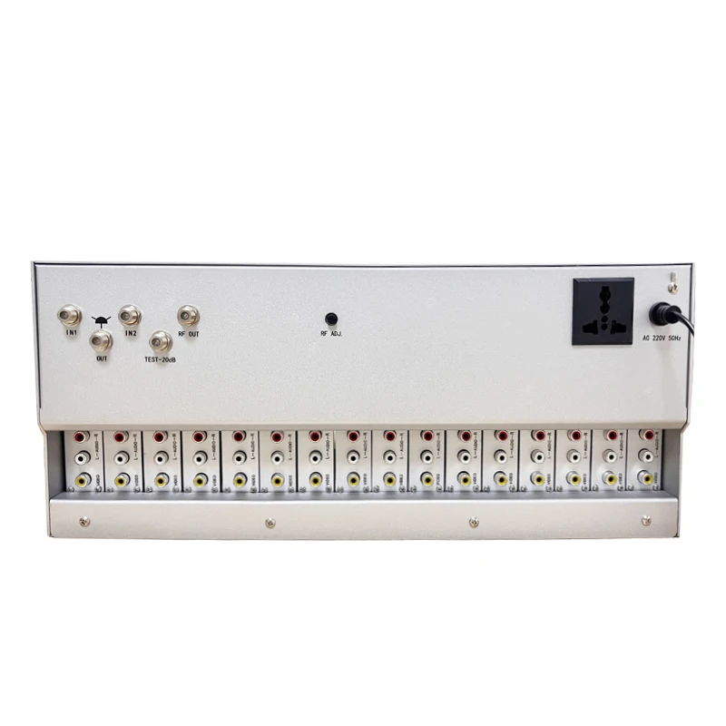 16 Channel Fixed Modulator AV Tv Hotel  Catv Amplifier Combiner CATV Digital Headend Modulator Rf Modulator