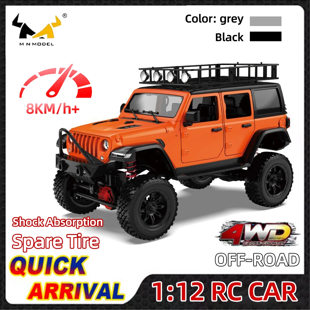 

​MN MODEL RC Pickup Car MN128 1/12 Model Climbing Off-road Vehicle 2.4G Four-drive Remote Control Truck For Boys Adult Gifts