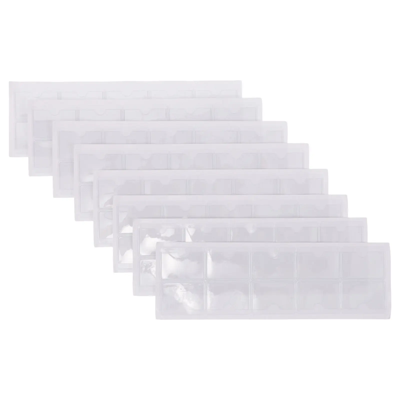 

80Pcs Transparent Self Adhesive Label Holders Waterproof Card Sleeves for Organizing Office Warehouse Classroom