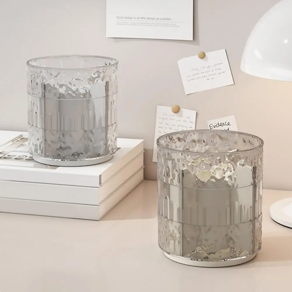 Desktop Pen Storage Solution Rotating Makeup Brush Holder with Capacity Removable Pen Stand Organizer for Desk 360-degree