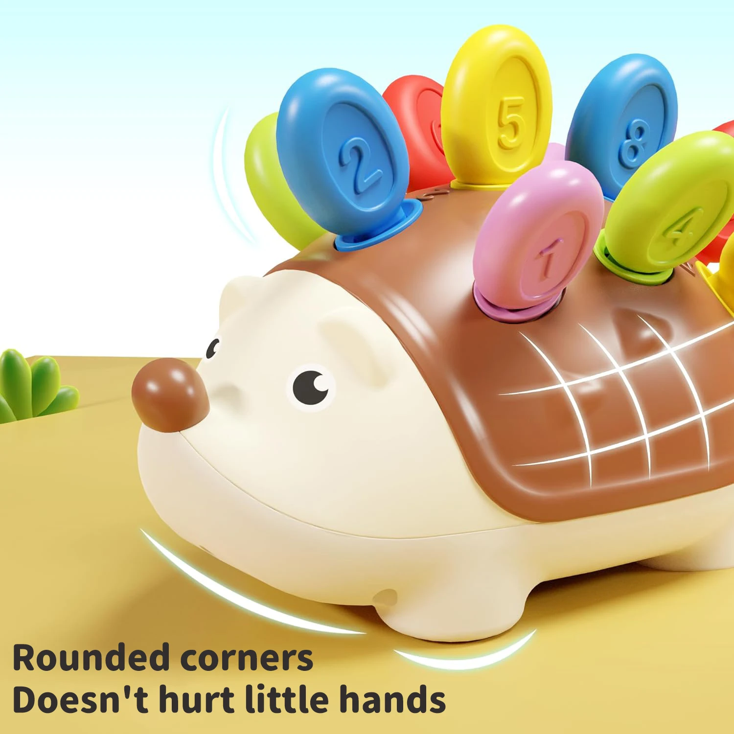 Montessori Hedgehog Toys Training Baby Concentration Toys Children Early Education  Sensory Toys Kids Colour Cognitive Toys