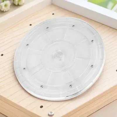 

Clear Acrylic Rotating Turntable Transparent Spice Holder Kitchen Condiment Organizer Multi Function Storage Tray Rotatable