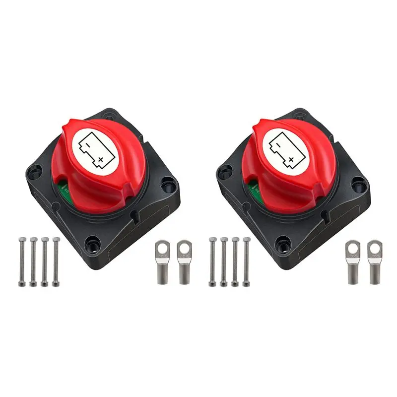 

HLZS-2X Battery Disconnect Switch 12V 24V 48V 60V Battery Master Cut Off Isolator Switch For Marine Boat Auto Camper