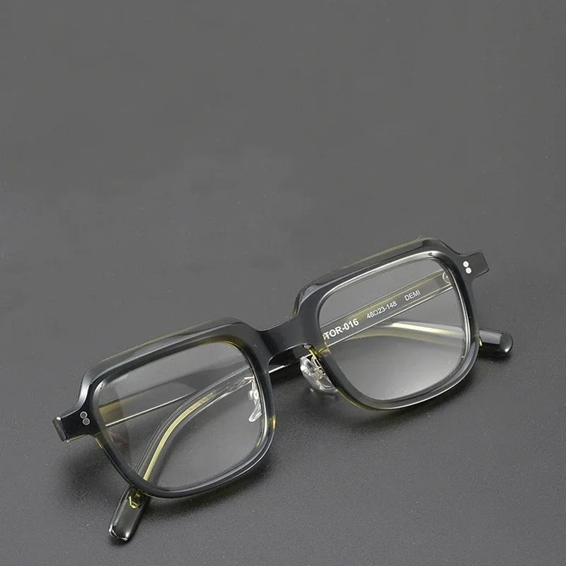 

Frames for Women Glasses Square Japan Handmade Acetate Optical Glasses Frame VECTOR-016 Women Men Glasses Vintage Frame