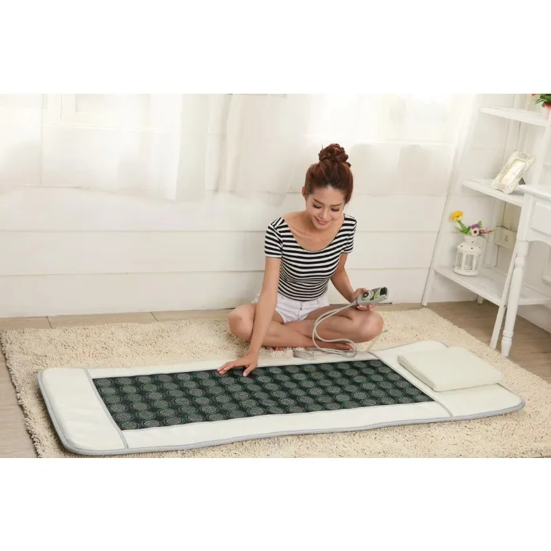 Hot compress heating stone jade pad home back health care soothing stress health pad