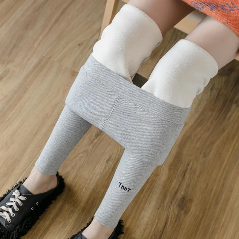 Lamb Velvet Leggings for Women with High Waist New Style Plush Thickened Large Size Integrated Warmth