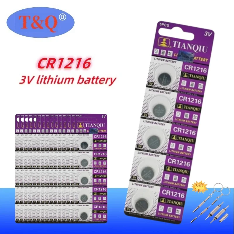2-50PCS 3V CR1216 Lithium Button Battery BR1216 LM1216 DL1216 CR 1216 5034LC ECR1216 Coin Cell Watch Batteries for Toy Remote