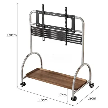 두꺼운 대형 TV 스탠드, 행어 이동식 브래킷, 거실용 가구, 85 사이즈, 60 인치-100 인치 모니터 