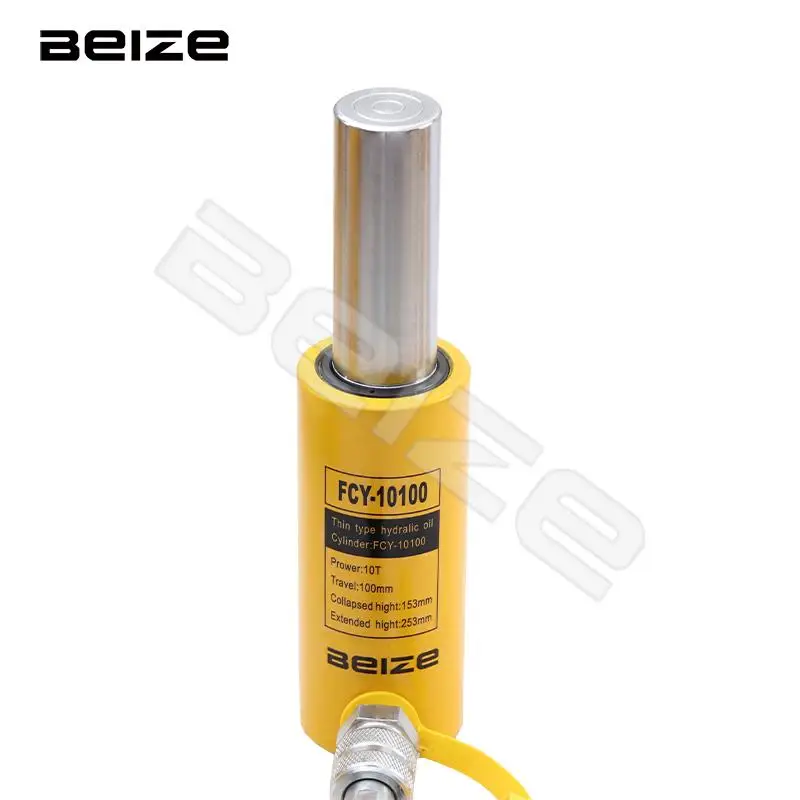 Long Type Hydraulic Cylinder FCY-10100 Hydraulic Jack with 10T Output, 100mm Piston Stroke