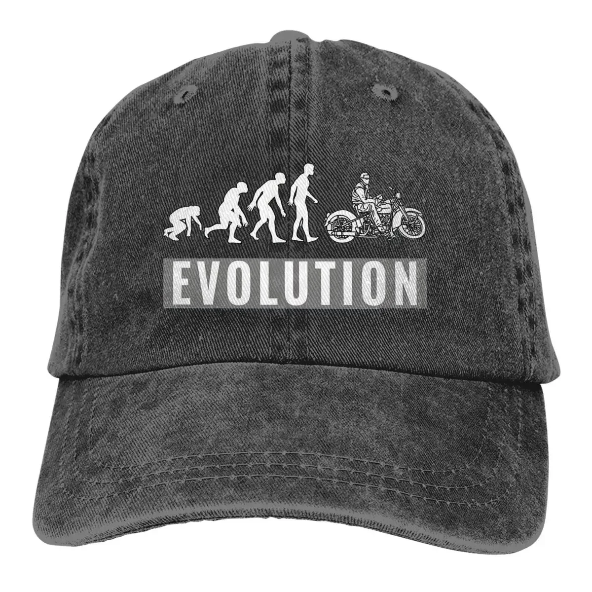 Motorbike Evolution Baseball Cap Vintage Baseball Hats Men Outdoor Adjustable Dad Hats Cap