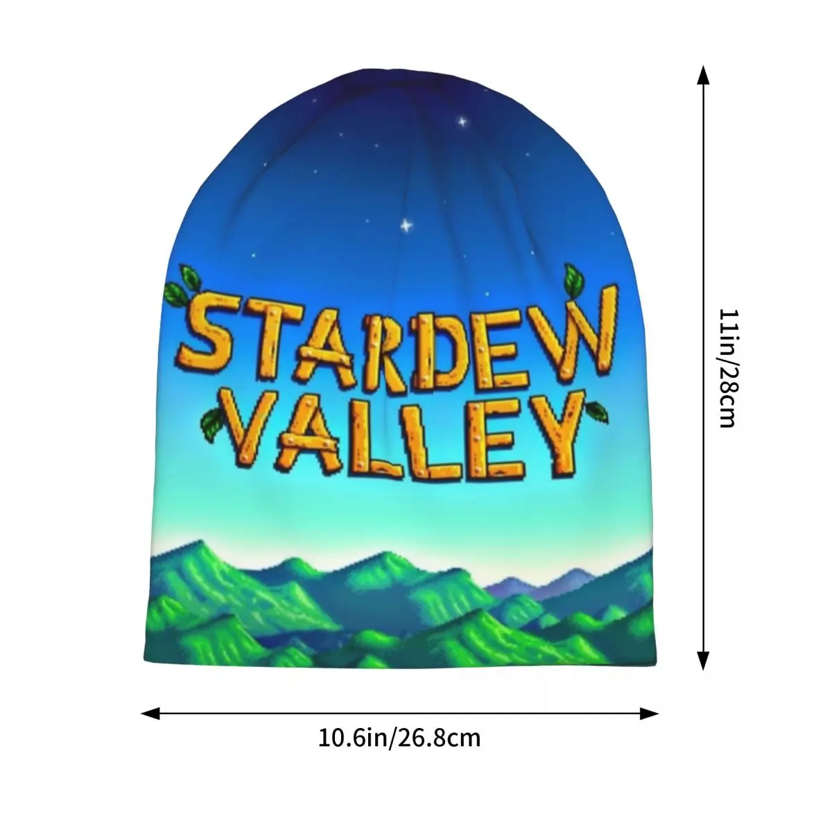 Stardew Valley شعار قبعات الزراعة آر بي جي لعبة الهيب هوب الخريف الشتاء في الهواء الطلق Skullies قبعة صغيرة الربيع الحرارية مطاطا بونيه قبعة #2