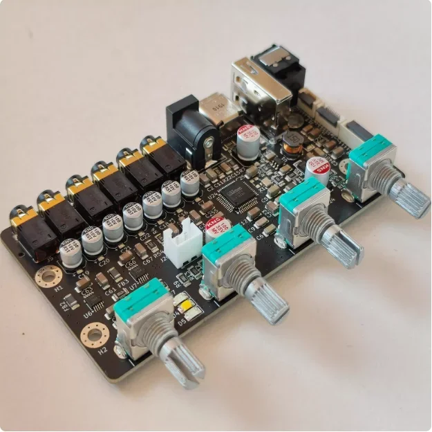 GHXAMP 7-قناة DSP لوحة ضبط المضخم 7 اتجاهات مستقلة 15 قطعة EQ 1 قطعة