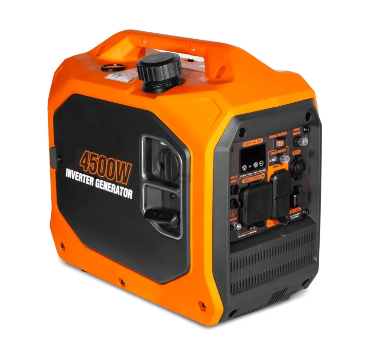 YHS RV-Ready 3600-Watt Gas-oline Generator Quiet Lightweight Portable Inverter Fuel Shut Watchdog 4-Stroke Engine 1500rpm Speed