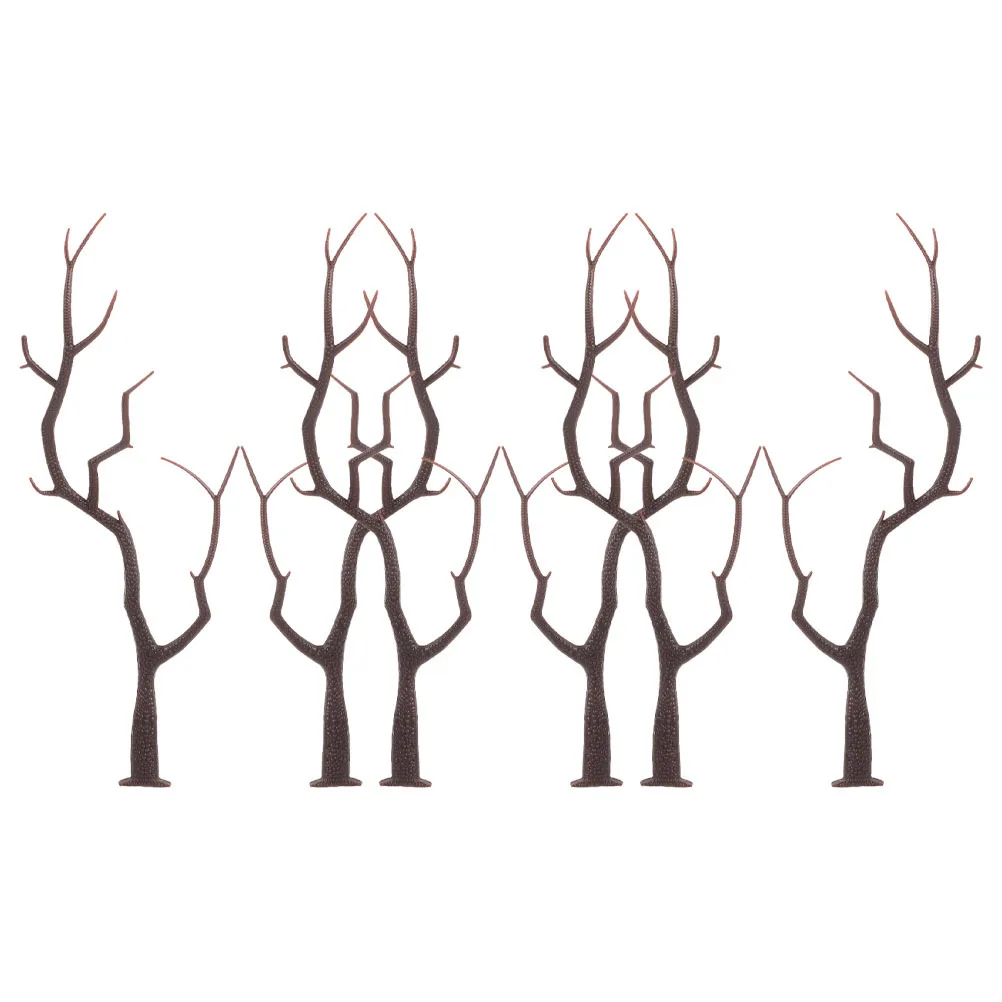 

6pcs Artificial Antler Dried Tree Branch Black Holiday Headband For Christmas Party Wedding Bridal Shower Diy Craft Reusable