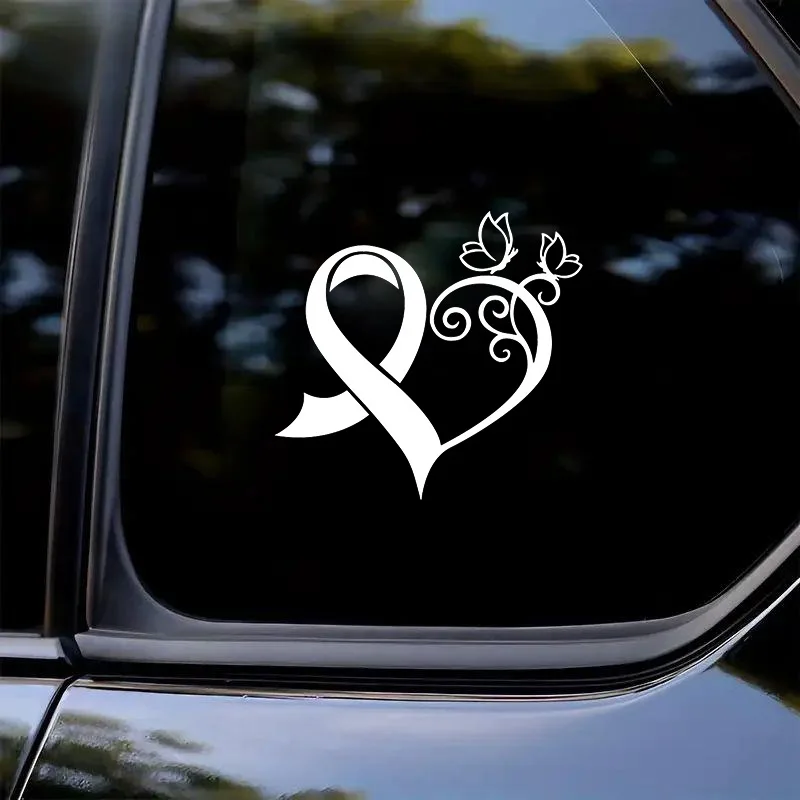 

Виниловые наклейки с очаровательным сердцем и бабочкой — водонепроницаемые наклейки 13x12 см для автомобилей, мотоциклов, грузовиков, белков, стен
