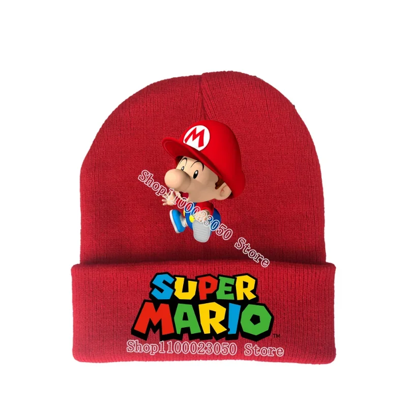 الشتاء سوبر ماريو القبعات الصوفية الكرتون ماريو بروس القبعات الشارع في الهواء الطلق الساخن لعبة محبوك قبعة بنين بنات الكبار هدايا عيد ميلاد