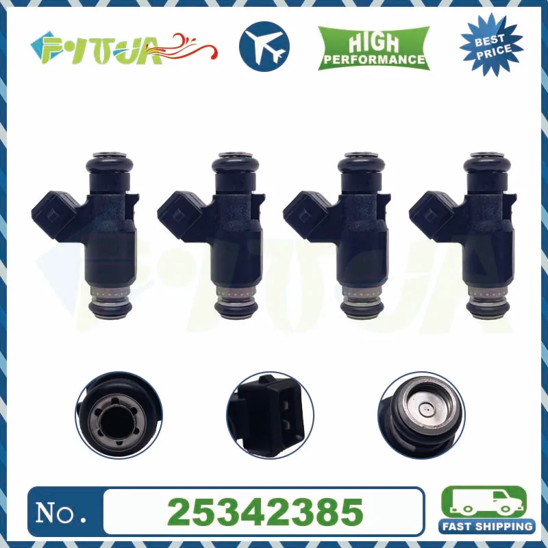 

4pcs Fuel injector 25342385 for Ford Mondeo Chery QQ Hafei Wuling DFM CORSA Suzuki Chana FLEX 93345842 Nozzle Injection