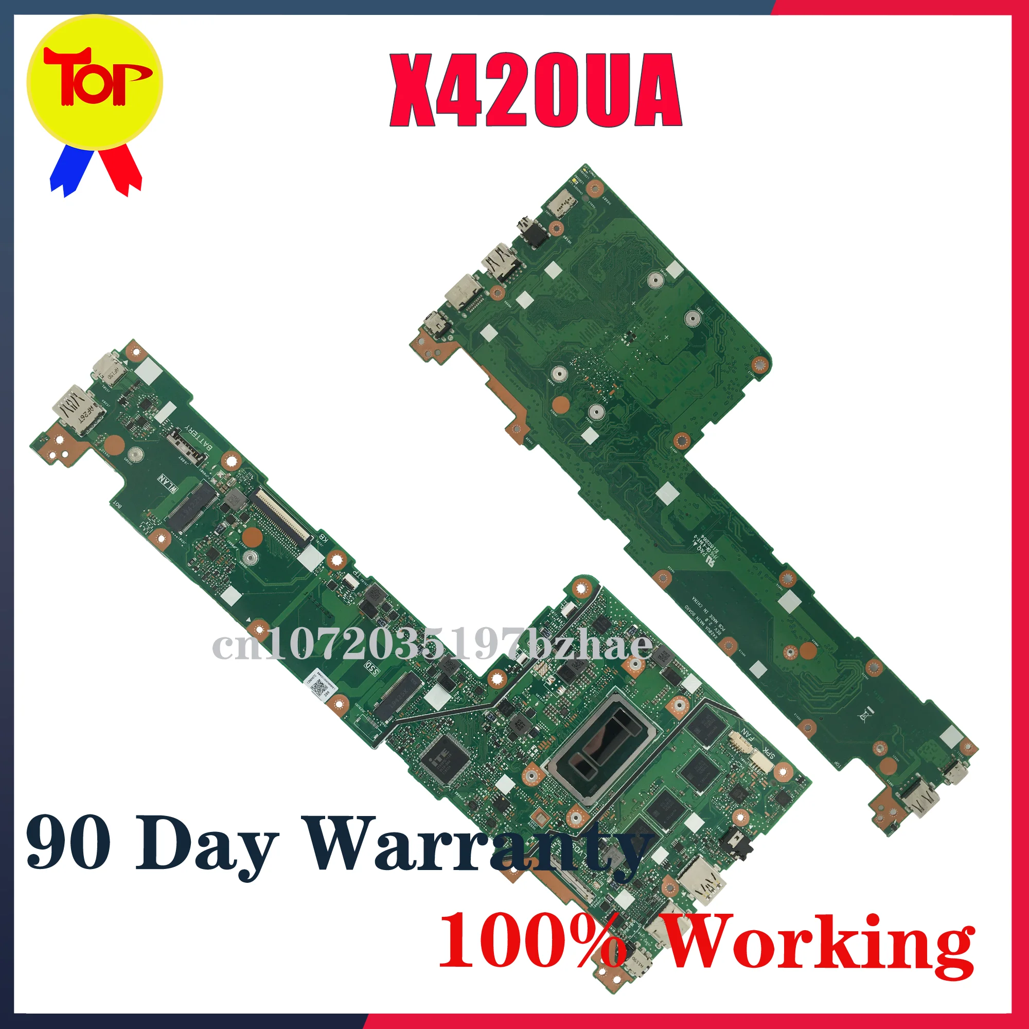 Placa base X420UA para portátil ASUS Vivobook X420U F420U A420U Y406UA Y406U F420UA A420UA, compatible con procesadores I3 I5 I7, 4GB/8GB, 100% probada y funcional.