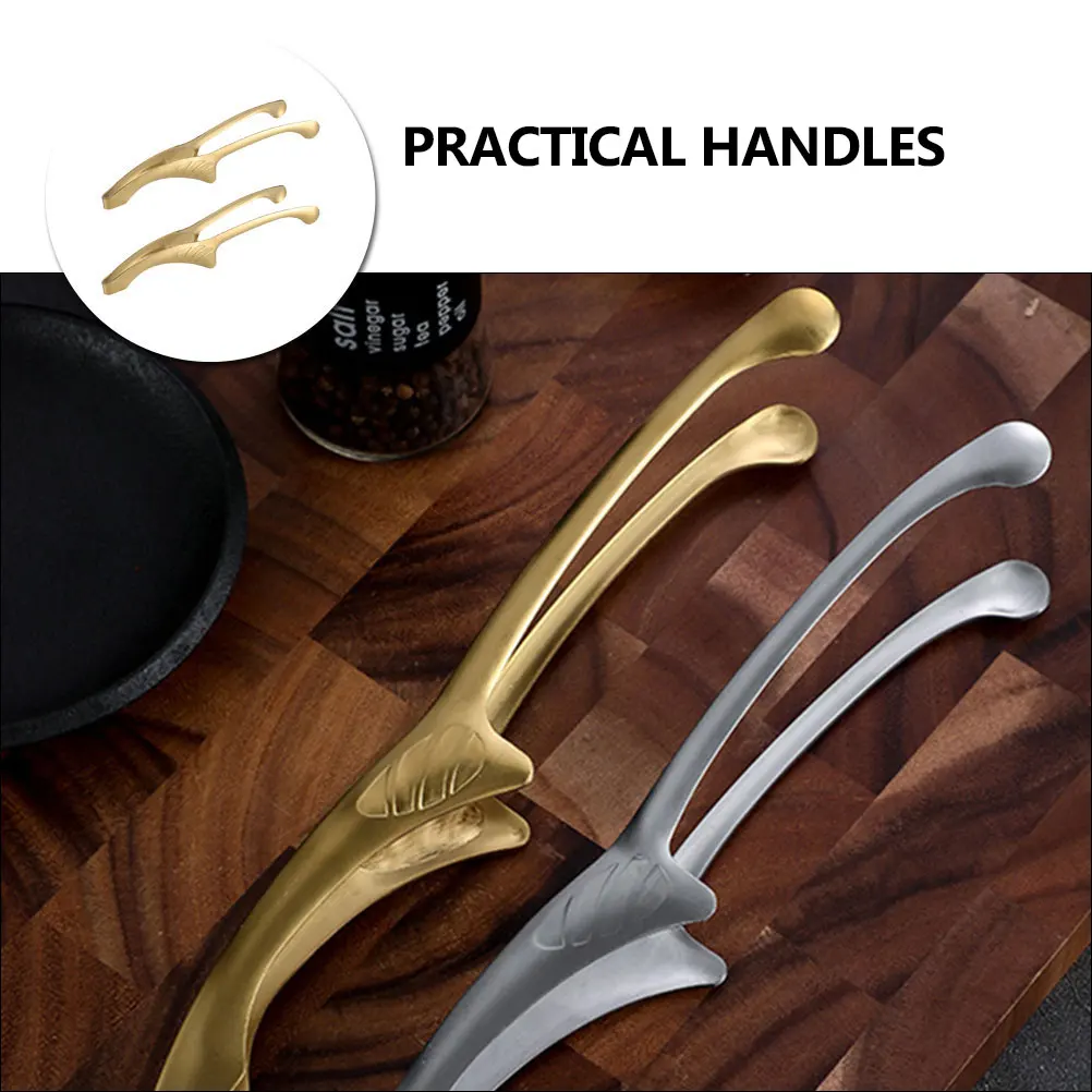 

2pcs BBQ Tongs Stainless Steel Heat Resistant Lightweight Anti Rust Kitchen Bar Tools Suitable Home Party Outdoor Picnic