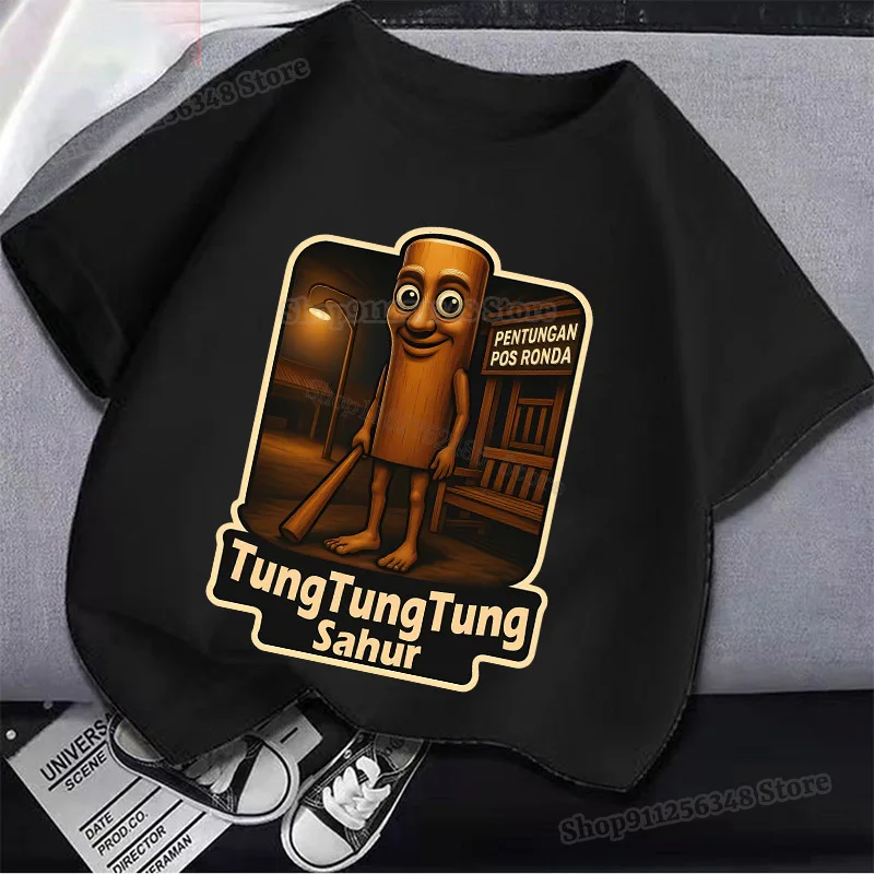 تي شيرت Brainrot الإيطالي للأطفال ملابس مطبوعة على شكل حيوان الدماغ Meme Tung Sahur Chimpanzini Bananini Burbaloni Lul Baina #6