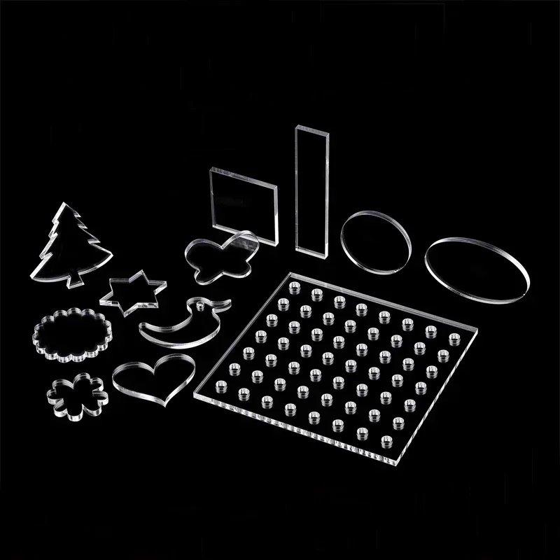 Transparent/Color Acrylic PMMA Plexiglass Plate Tube Laser Cutting Custom Processing