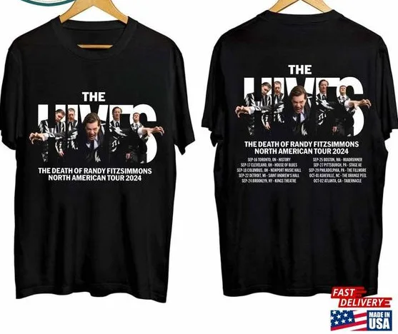 

Thhe Hives Death Of Randy Fitzsimmons 2024 Tour Shirt Band Fan
