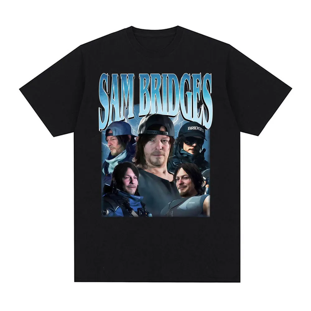 Sam Bridges Porter Vintage 90s Graphic T-shirts for Men Fashion Hip Hop Streetwear T Shirt Unisex Casual Cotton Oversized Tshirt